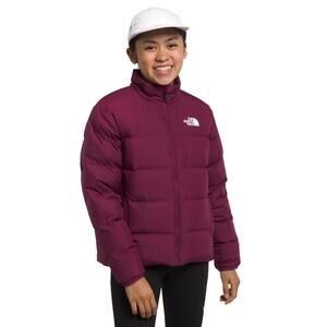 NWT THE NORTH FACE Teen Reversible North Down Jacket, Boysenberry, Small